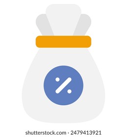 Tax business financial icon illustration