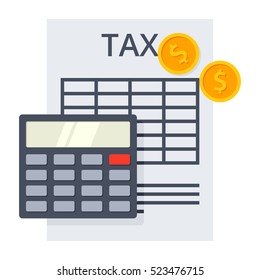 Tax Calculation Concept