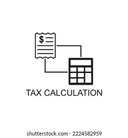 tax calculation icon , business icon