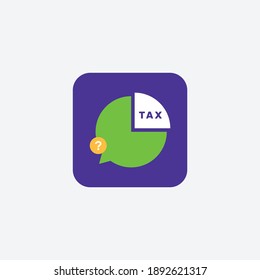 Tax Calculation Icon Logo Vector EPS 10