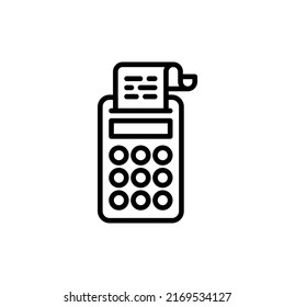 tax calculation icon in vector. Logotype