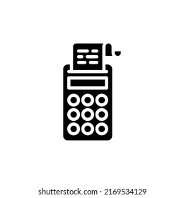 tax calculation icon in vector. Logotype