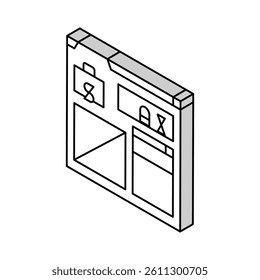 tax calculation isometric icon vector. tax calculation sign. isolated symbol illustration