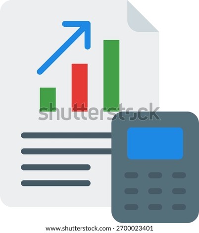 Tax calculation vector design in modern style, accounting process and financial planning concept, business finance illustration. Flat Icon