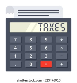Tax Calculator Concept
