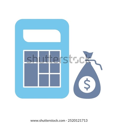 tax calculator concept line icon. Simple element illustration. tax calculator outline symbol design.