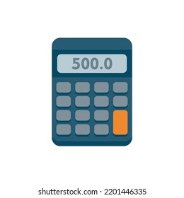 Tax calculator icon. Flat illustration of Tax calculator vector icon isolated on white background