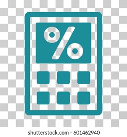 Tax Calculator icon. Vector illustration style is flat iconic symbol, soft blue color, transparent background. Designed for web and software interfaces.