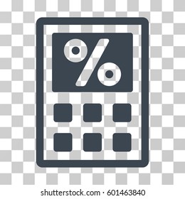 Tax Calculator icon. Vector illustration style is flat iconic symbol, smooth blue color, transparent background. Designed for web and software interfaces.