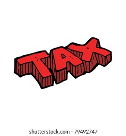 caricatura de impuestos