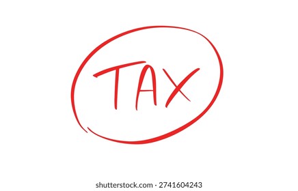 TAX circle round red pink orange color tax day taxation april month calendar deadline government money payment us usa document 15 day date fifteen accounting tax day investment income tax day april 