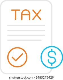 Tax Compliance Icon - Representing Adherence to Tax Laws and Regulations