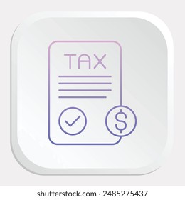 Icono de Cumplimiento Fiscal - Representación de la Adhesión a Leyes y Regulaciones Fiscales
