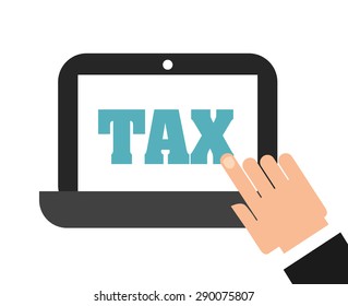 tax concept design, vector illustration eps10 graphic 