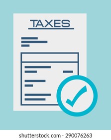 tax concept design, vector illustration eps10 graphic 