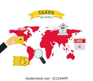 tax concept design, vector illustration eps10 graphic 