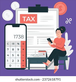 tax concept vector design illustration