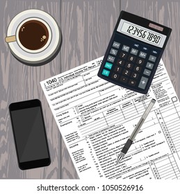 Tax concept, vector illustration