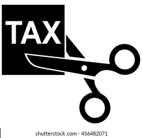 Tax Cut Icon