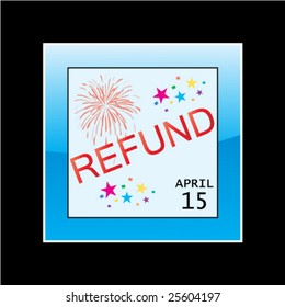 Tax Day in Calendar - Vector File