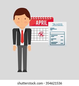 tax day design, vector illustration eps10 graphic 