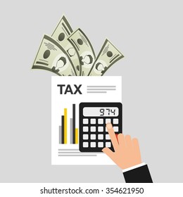 tax day design, vector illustration eps10 graphic 