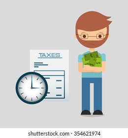 tax day design, vector illustration eps10 graphic 
