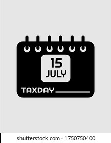 TAX DAY ICON VECTOR LOGO