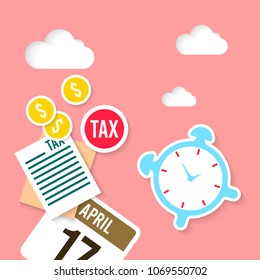 Tax Day Illustration