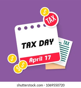 Tax Day Illustration