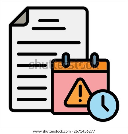 Tax Deadline Icon Element For Design