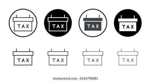 Tax Deadline icon simple vector symbol