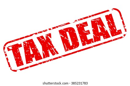 TAX DEAL red stamp text on white