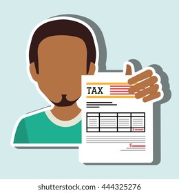 tax debtor design, vector illustration eps10 graphic 