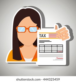 tax debtor design, vector illustration eps10 graphic 