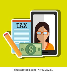 tax debtor design, vector illustration eps10 graphic 