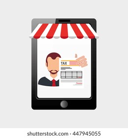 tax debtor design, vector illustration eps10 graphic 