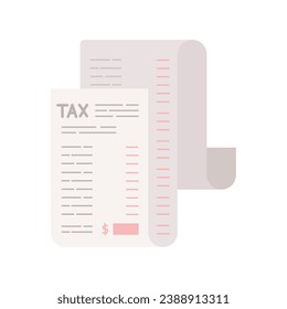 tax declaration documents illustration design