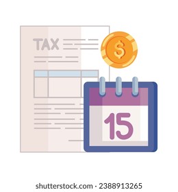 diseño de ilustración de planificación de declaración de impuestos