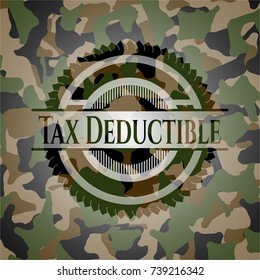 Tax Deductible on camouflage texture