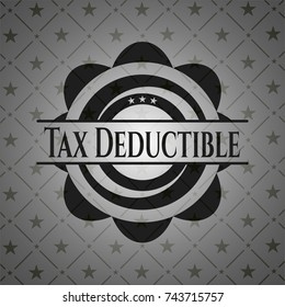 Tax Deductible realistic dark emblem