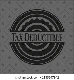 Tax Deductible retro style black emblem