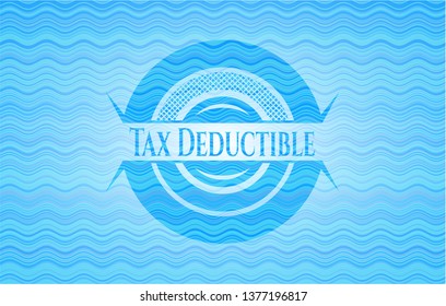 Tax Deductible water badge.