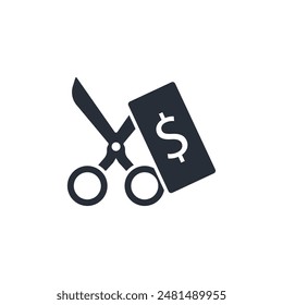 Tax deduction icon. vector.Editable stroke.linear style sign for use web design,logo.Symbol illustration.