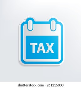 Tax design on white background,clean vector