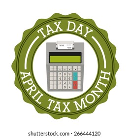 Tax design over white background, vector illustration