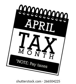 Tax design over white background, vector illustration