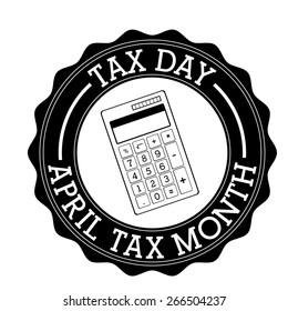 Tax design over white background, vector illustration