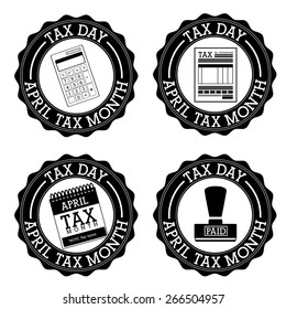 Tax design over white background, vector illustration