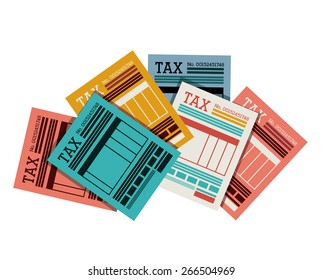 Tax design over white background, vector illustration